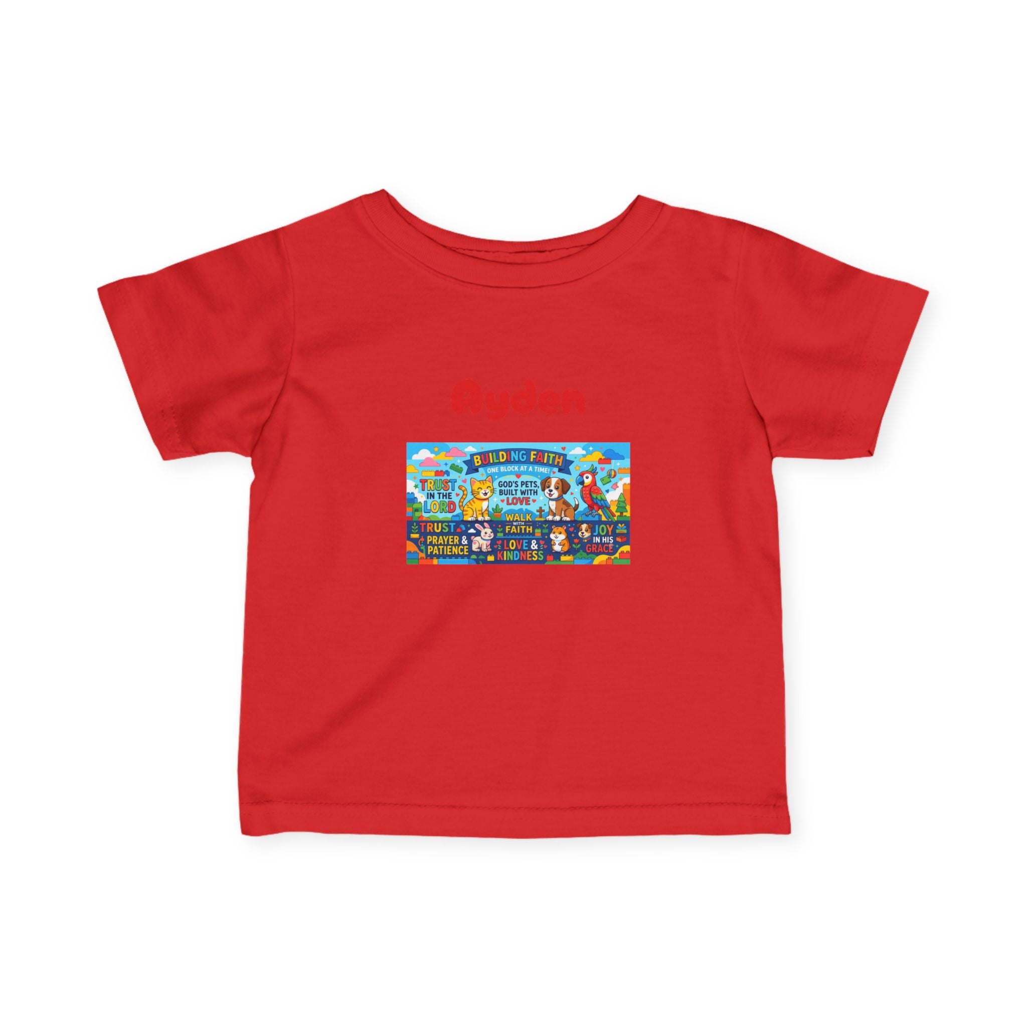 Infant Tee — Colorful Kids Lego City Adventure Graphic (Playful Street Scene) - Sizes 6-24mos