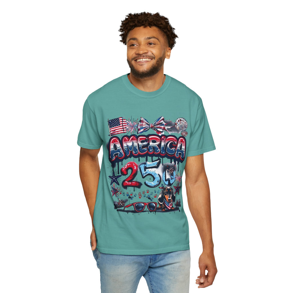 America 4th of July Graphic T-Shirt — "Happy 4th of July" Patriotic Tee