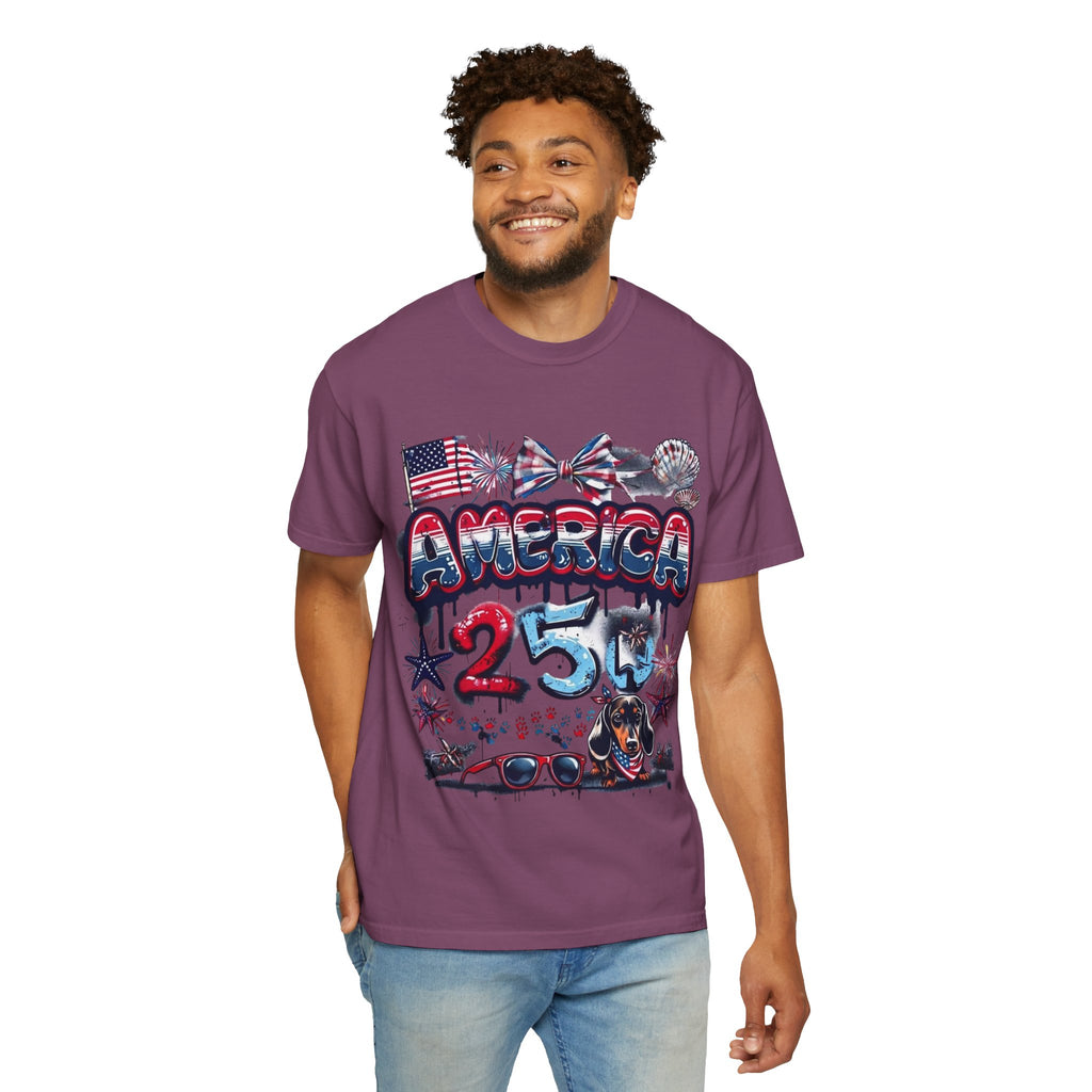 America 4th of July Graphic T-Shirt — "Happy 4th of July" Patriotic Tee