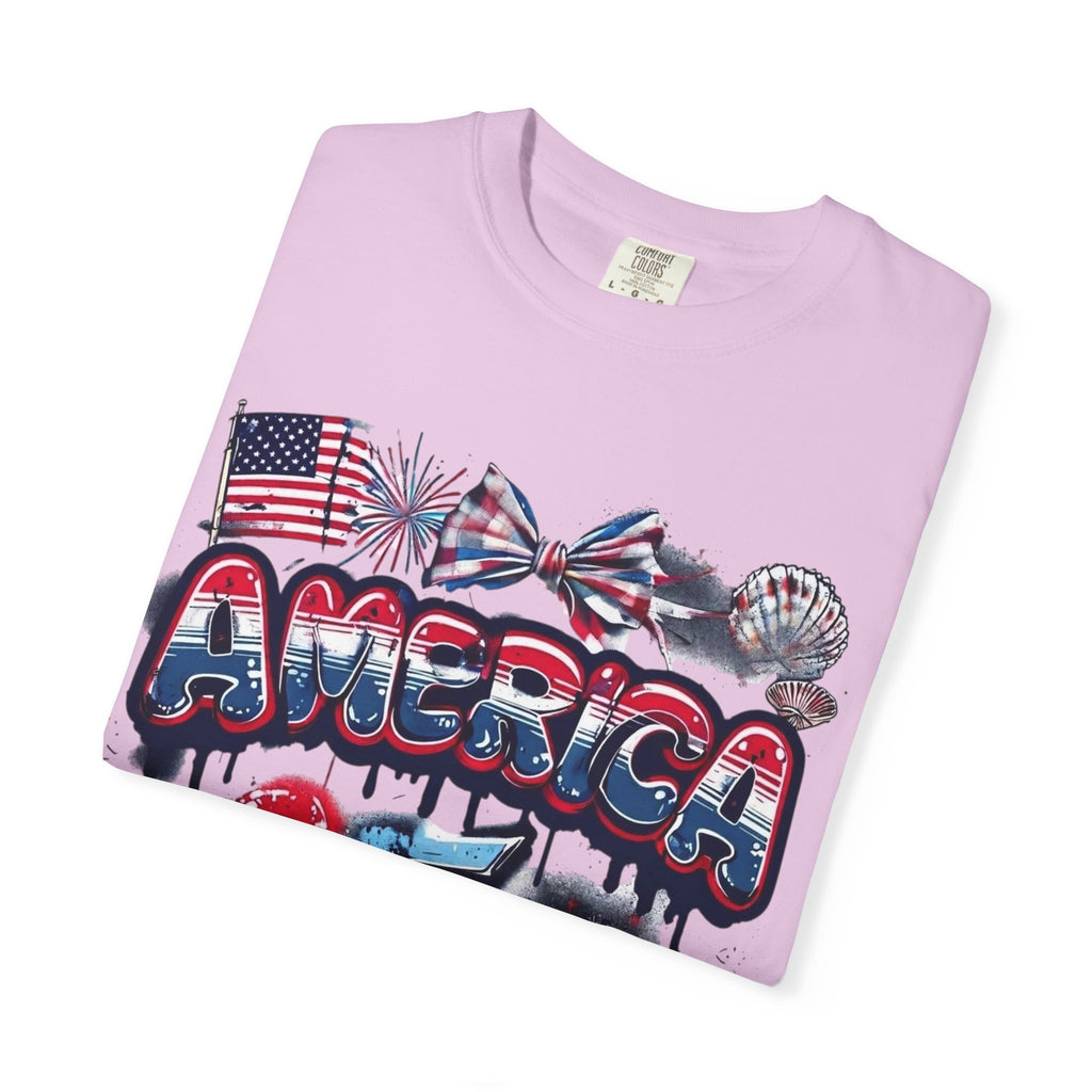 America 4th of July Graphic T-Shirt — "Happy 4th of July" Patriotic Tee