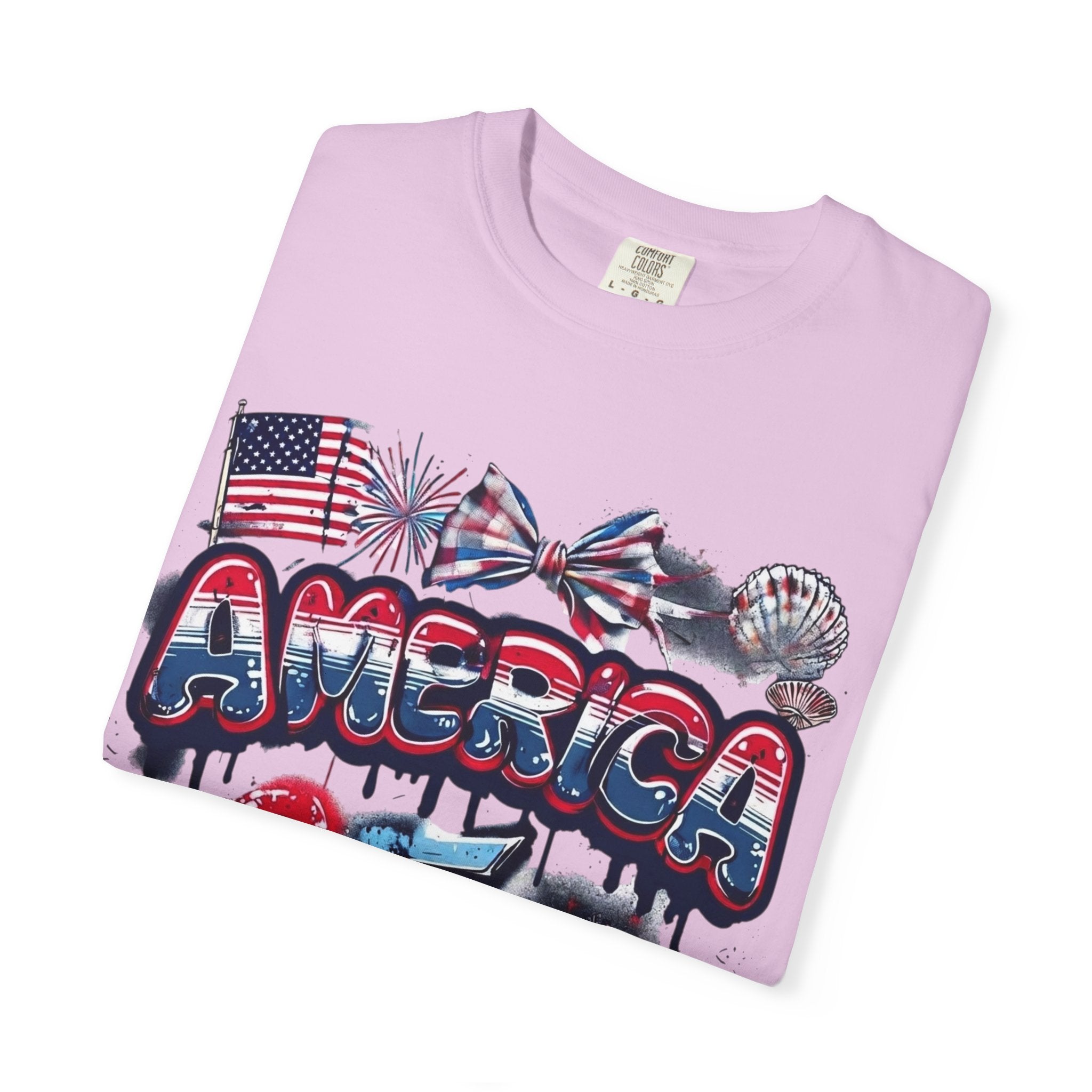 America 4th of July Graphic T-Shirt — "Happy 4th of July" Patriotic Tee