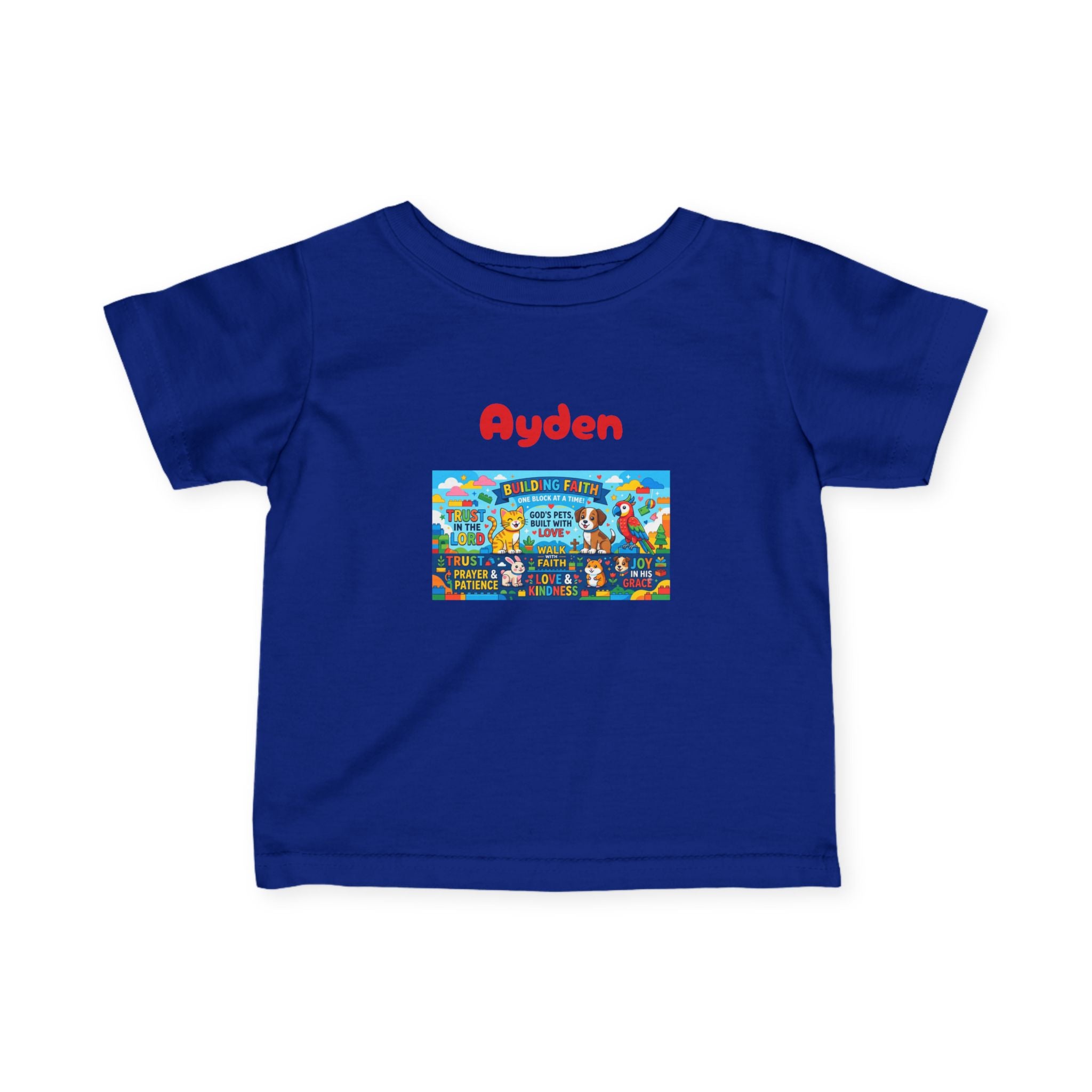 Infant Tee — Colorful Kids Lego City Adventure Graphic (Playful Street Scene) - Sizes 6-24mos