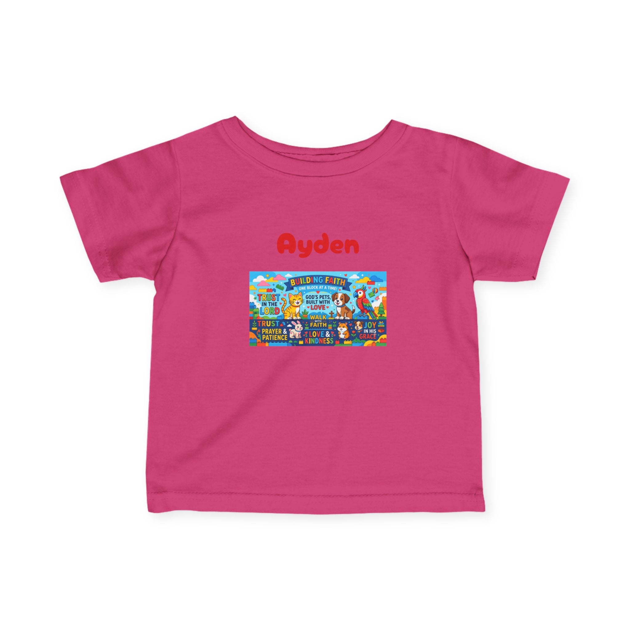 Infant Tee — Colorful Kids Lego City Adventure Graphic (Playful Street Scene) - Sizes 6-24mos