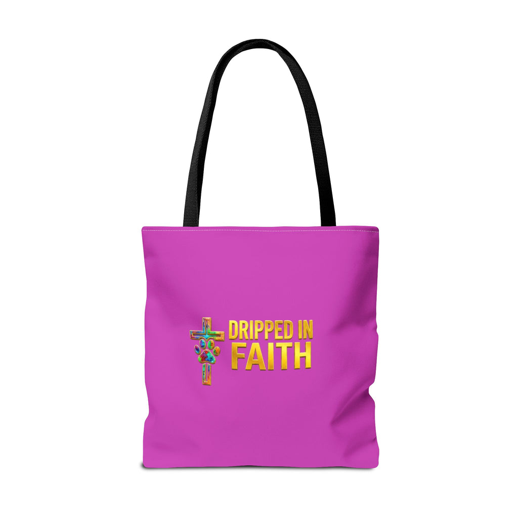 Faithful Paws City Dachshund Tote — Isaiah 41:10 Inspirational Dog Lover Bag