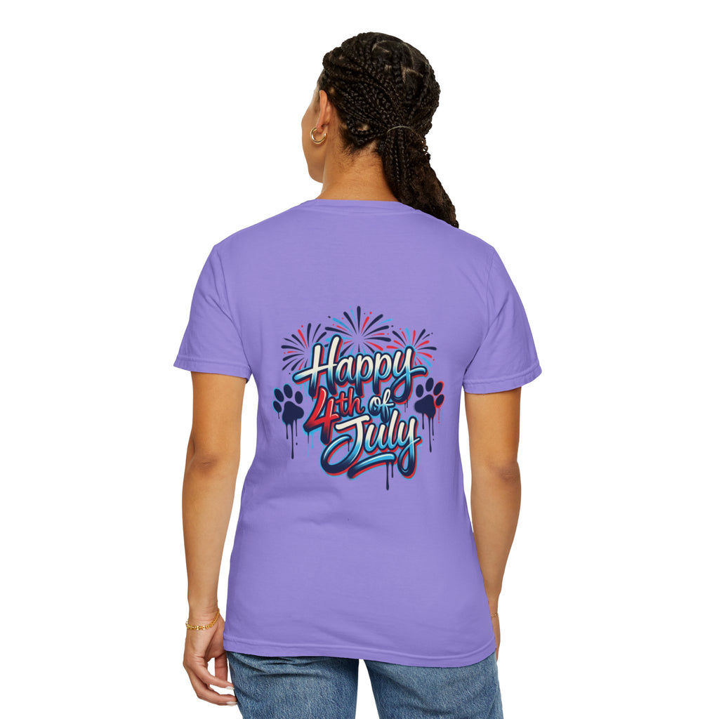 America 4th of July Graphic T-Shirt — "Happy 4th of July" Patriotic Tee