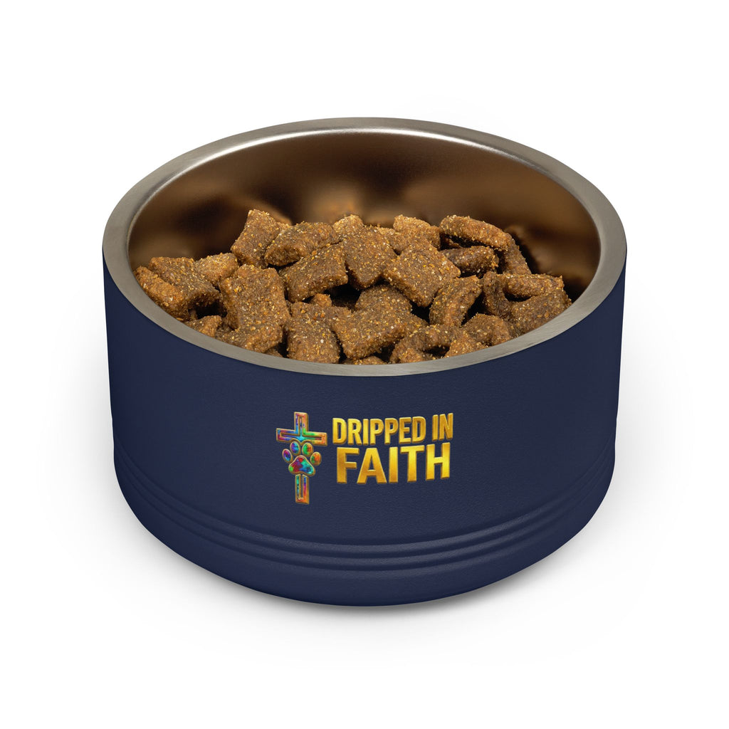 Pet Bowl, 18oz stainless steel graffitti style