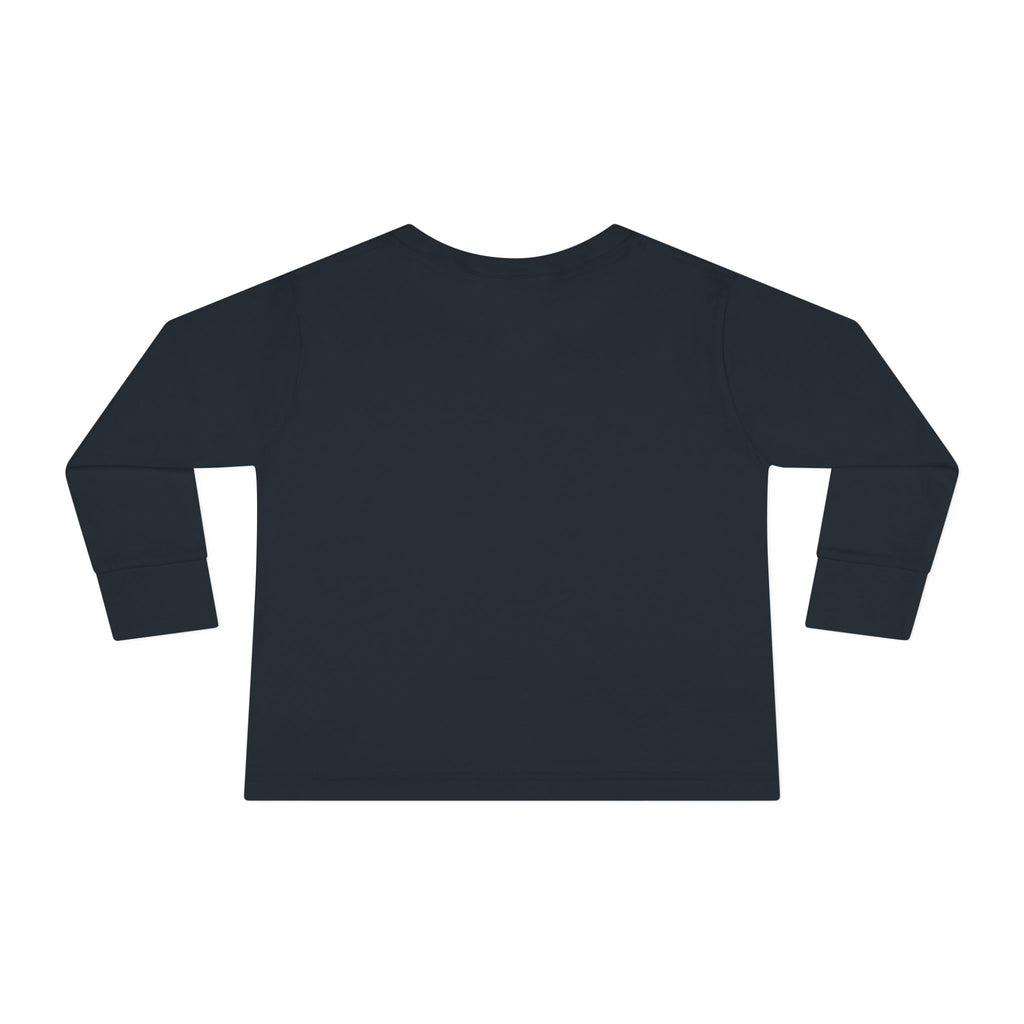 Toddler Long Sleeve Tee — "Jesus Loves Me" print with Colorful Legos Jesus on the cross - Sizes 2T - 6T