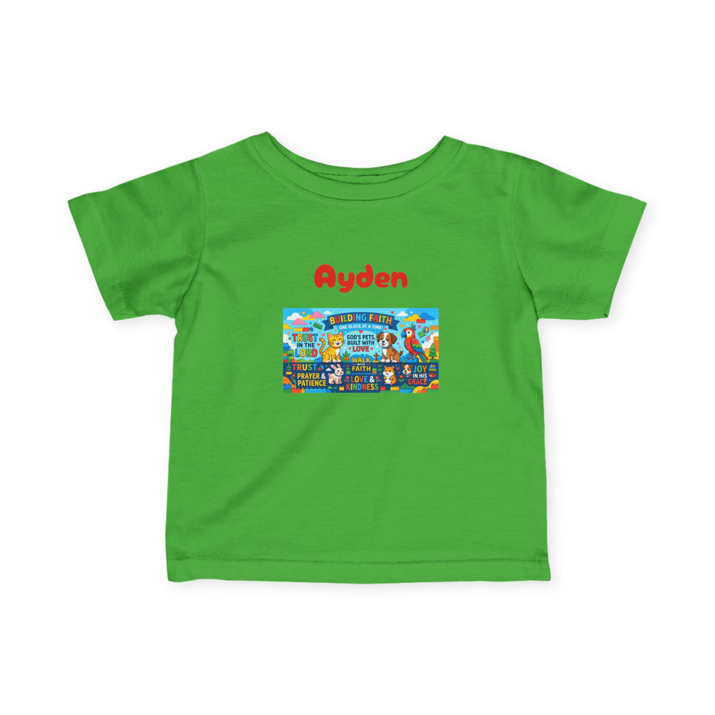 Infant Tee — Colorful Kids Lego City Adventure Graphic (Playful Street Scene) - Sizes 6-24mos