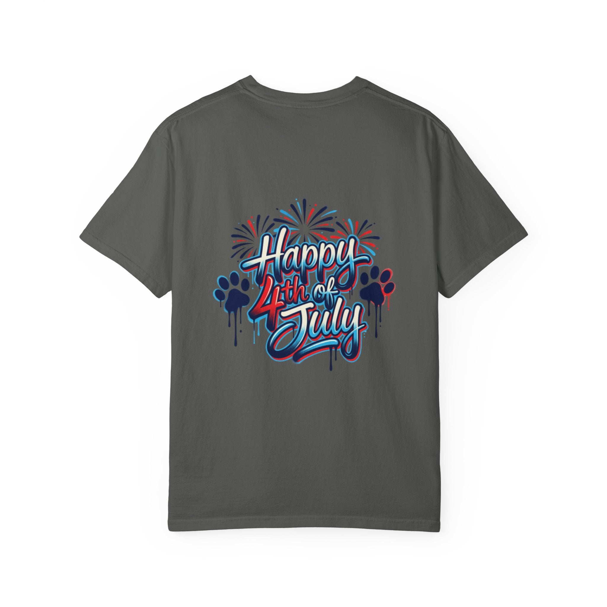 America 4th of July Graphic T-Shirt — "Happy 4th of July" Patriotic Tee