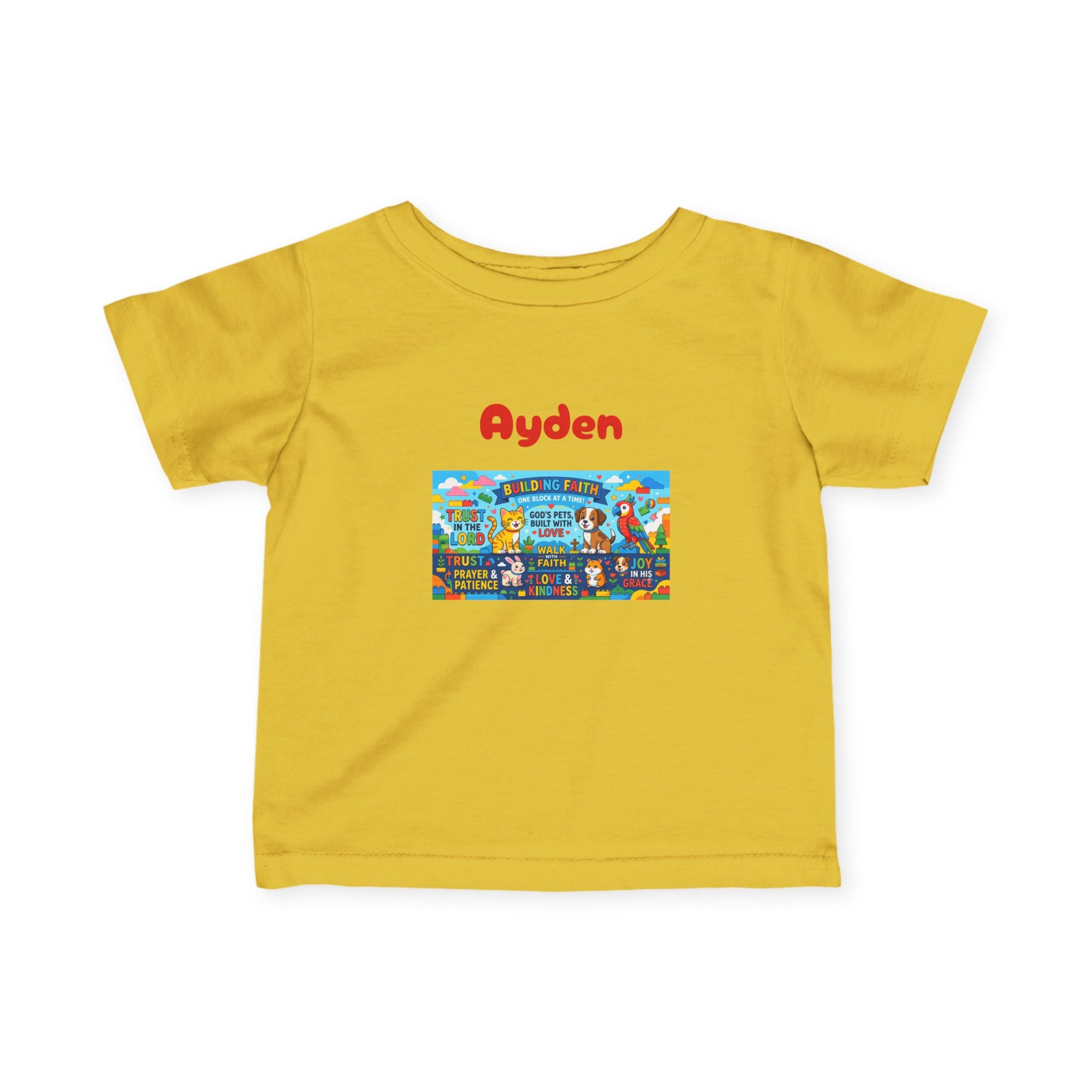 Infant Tee — Colorful Kids Lego City Adventure Graphic (Playful Street Scene) - Sizes 6-24mos