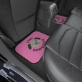 Pink Car Mats - "Stay Pawsitive" Rear Dog Car Floor Mats Set (2-Pack)