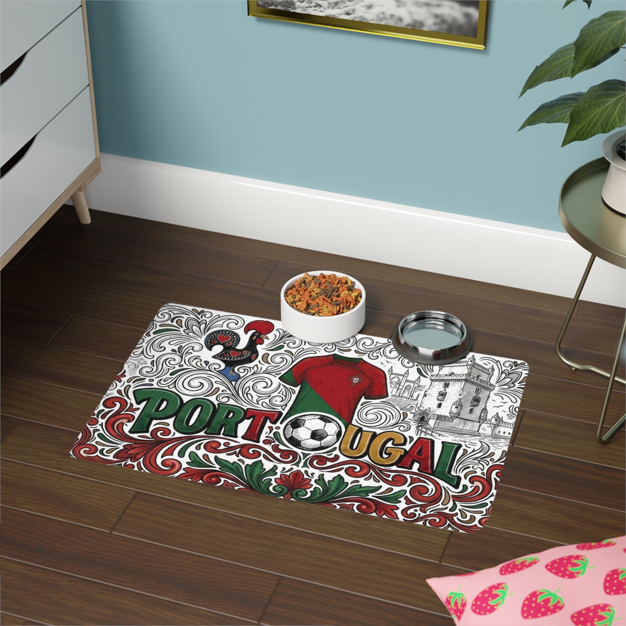 🇵🇹 Portugal Soccer Pet Food Mat (12x18)