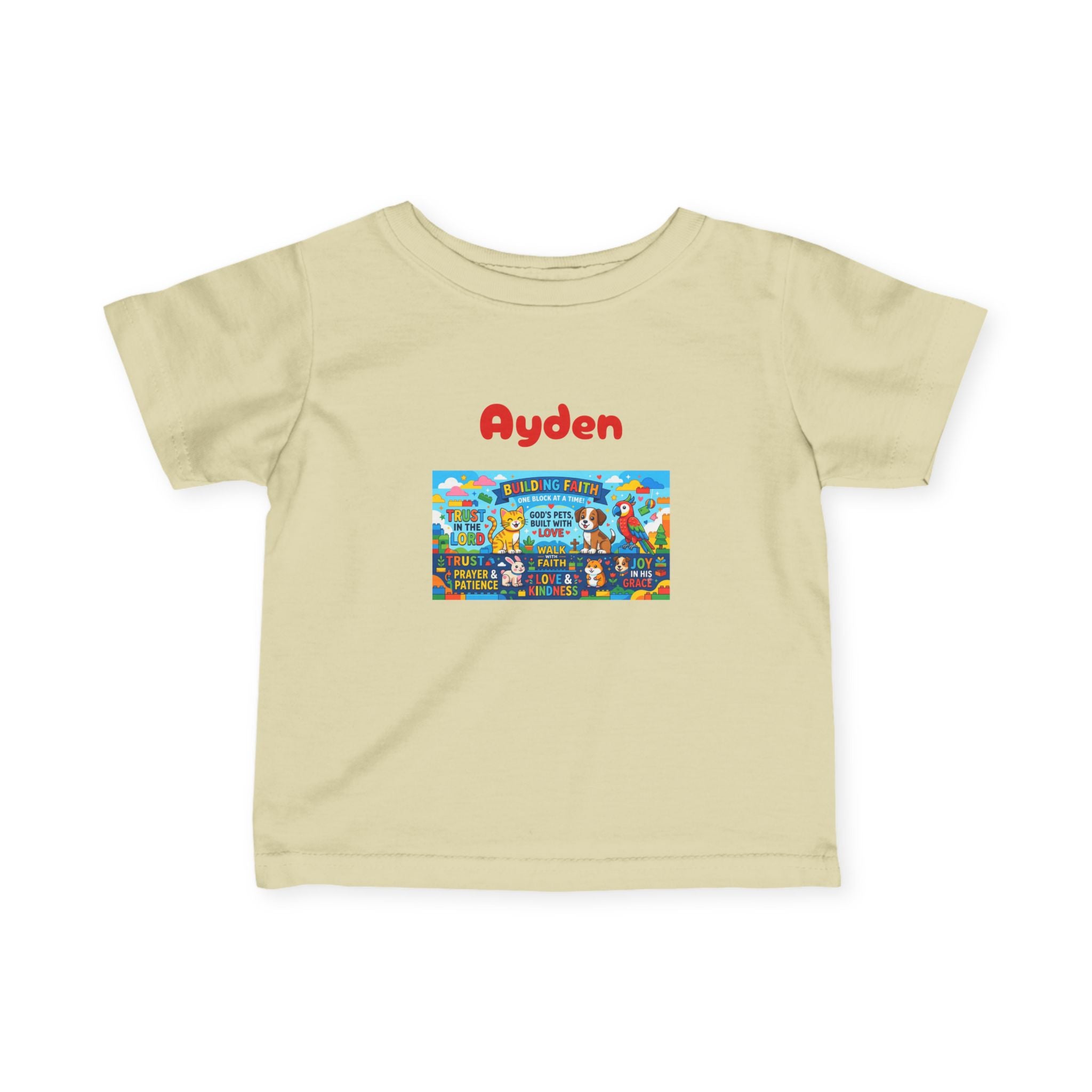 Infant Tee — Colorful Kids Lego City Adventure Graphic (Playful Street Scene) - Sizes 6-24mos