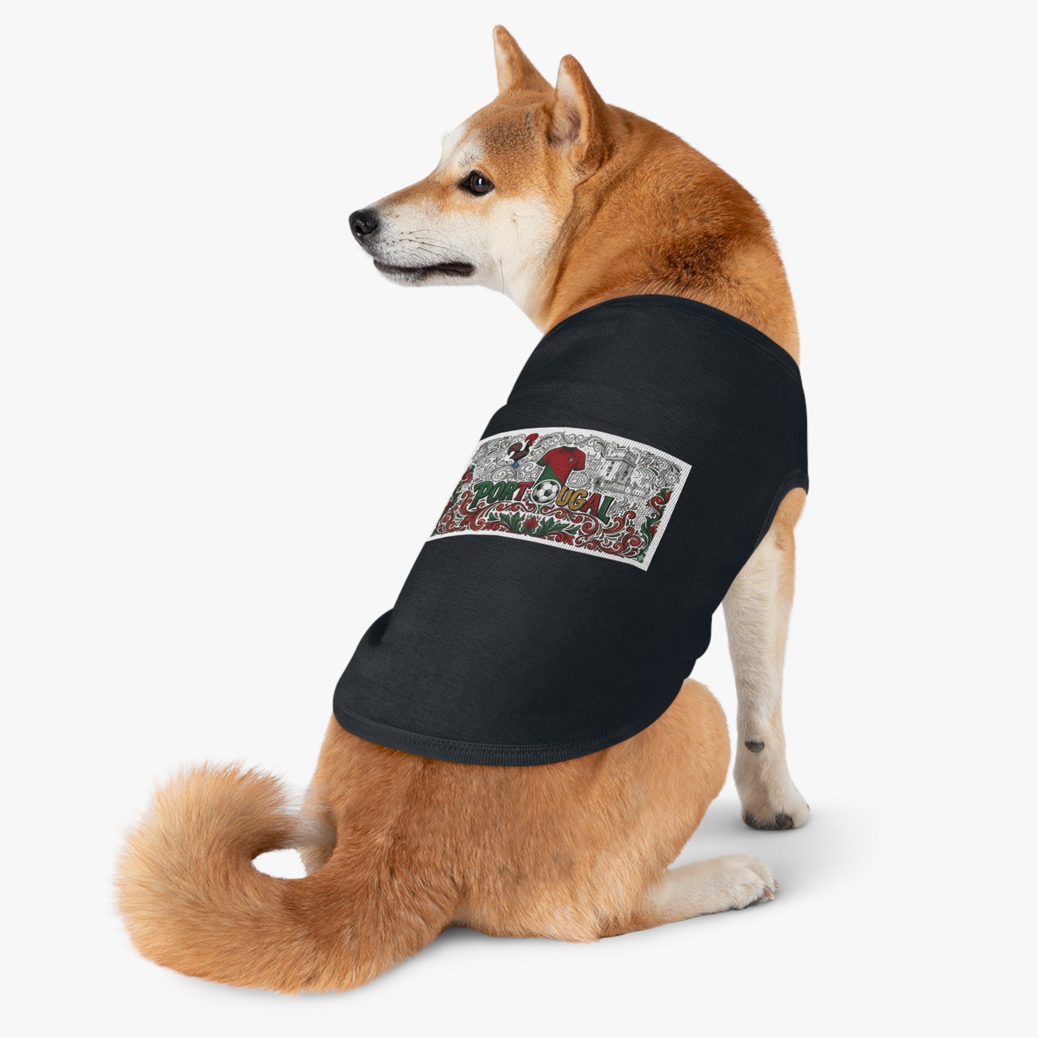 🇵🇹 Portugal Pet Tank Top — Portuguese Rooster & Azulejo Design Dog Shirt