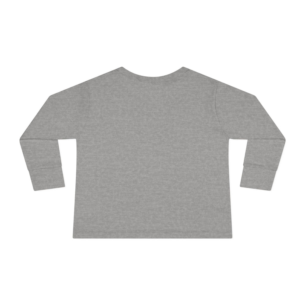 Toddler Long Sleeve Tee — "Jesus Loves Me" print with Colorful Legos Jesus on the cross - Sizes 2T - 6T