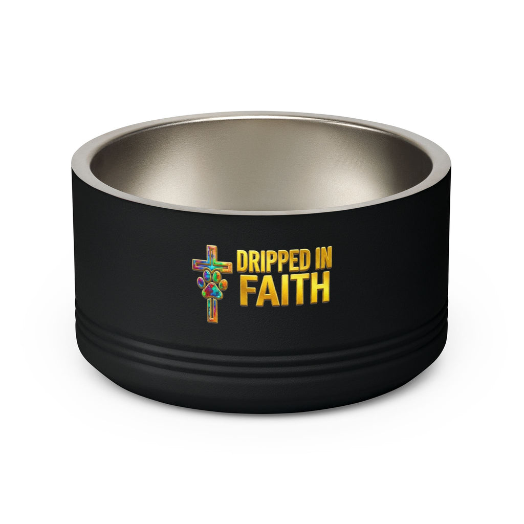 Pet Bowl, 18oz stainless steel graffitti style