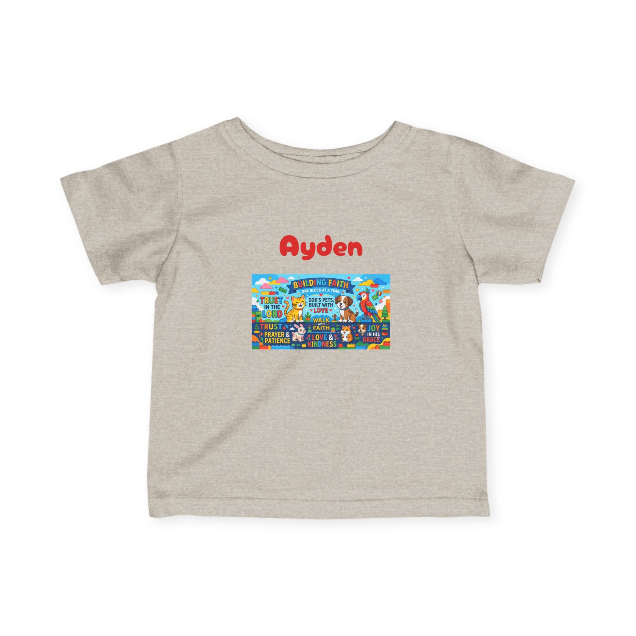Infant Tee — Colorful Kids Lego City Adventure Graphic (Playful Street Scene) - Sizes 6-24mos