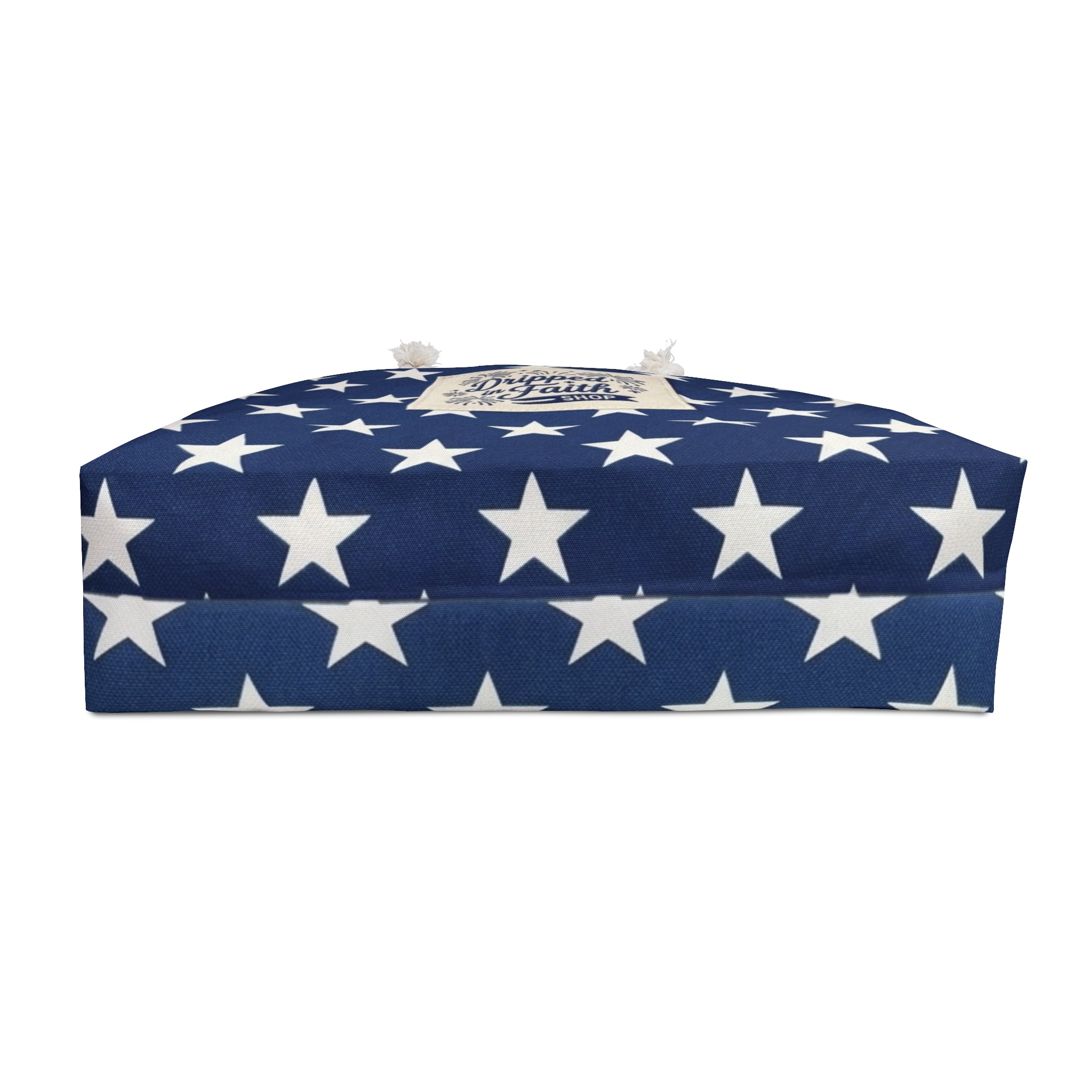 Navy Stars Weekender Bag – Patriotic Star Pattern Travel Tote