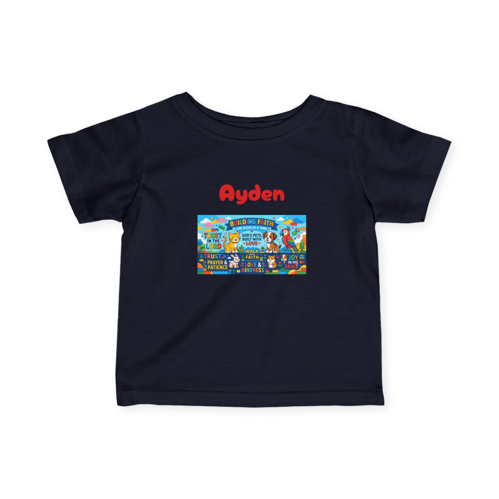 Infant Tee — Colorful Kids Lego City Adventure Graphic (Playful Street Scene) - Sizes 6-24mos