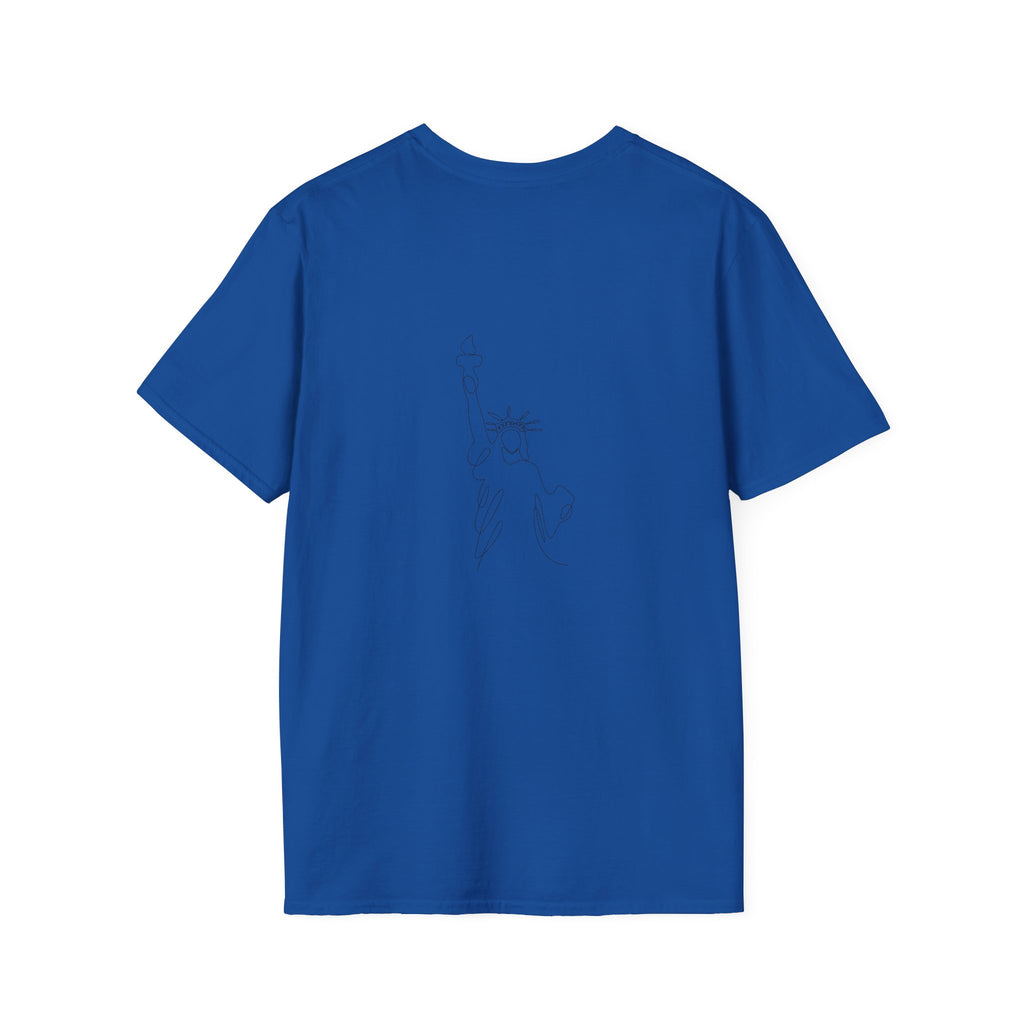 T-Shirt — "Dripped in Grace, Free in Faith" American Flag Christian Graphic Tee - 4th of July