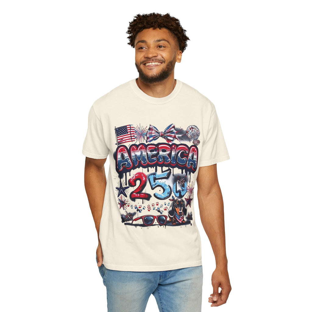 America 4th of July Graphic T-Shirt — "Happy 4th of July" Patriotic Tee
