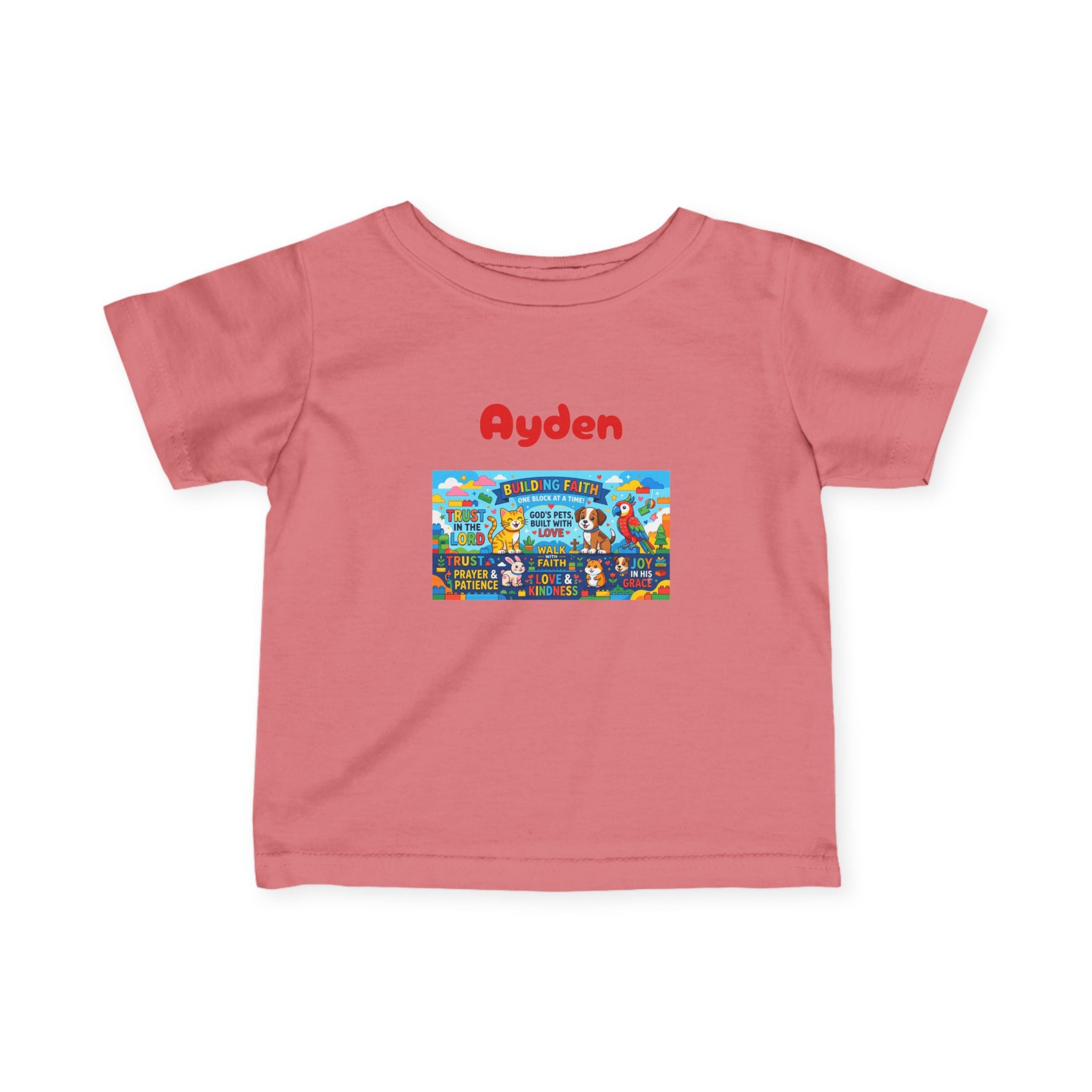 Infant Tee — Colorful Kids Lego City Adventure Graphic (Playful Street Scene) - Sizes 6-24mos
