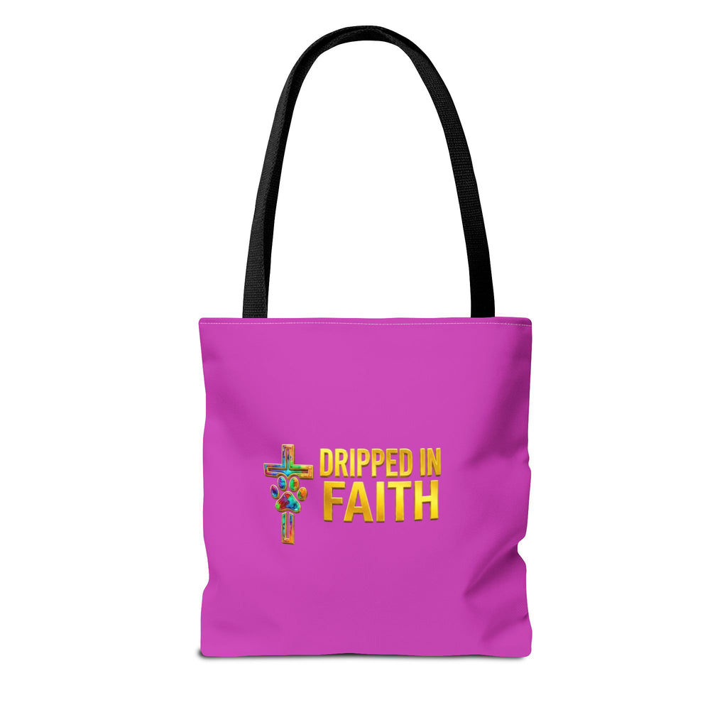 Faithful Paws City Dachshund Tote — Isaiah 41:10 Inspirational Dog Lover Bag