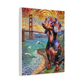 Stained Glass Dachshund — Golden Gate Digital Art Print