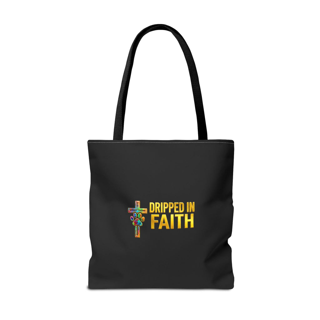 Faithful Paws City Dachshund Tote — Isaiah 41:10 Inspirational Dog Lover Bag