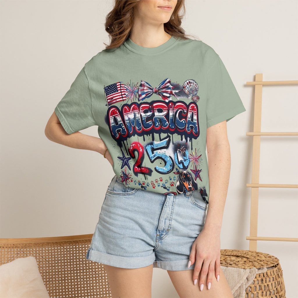 America 4th of July Graphic T-Shirt — "Happy 4th of July" Patriotic Tee