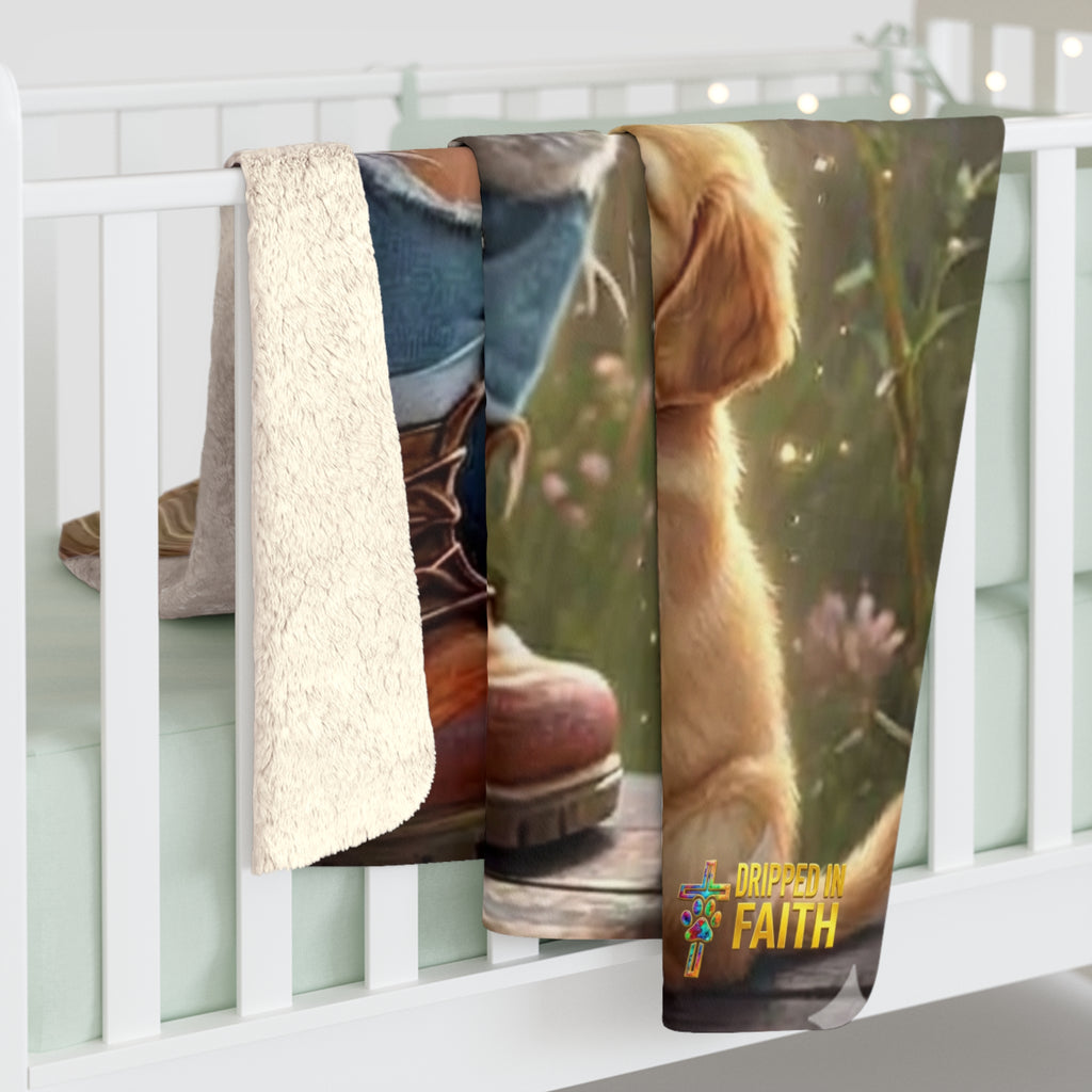 Christian Prayer Sherpa Blanket — "Devote yourselves to prayer" Colossians 4:2