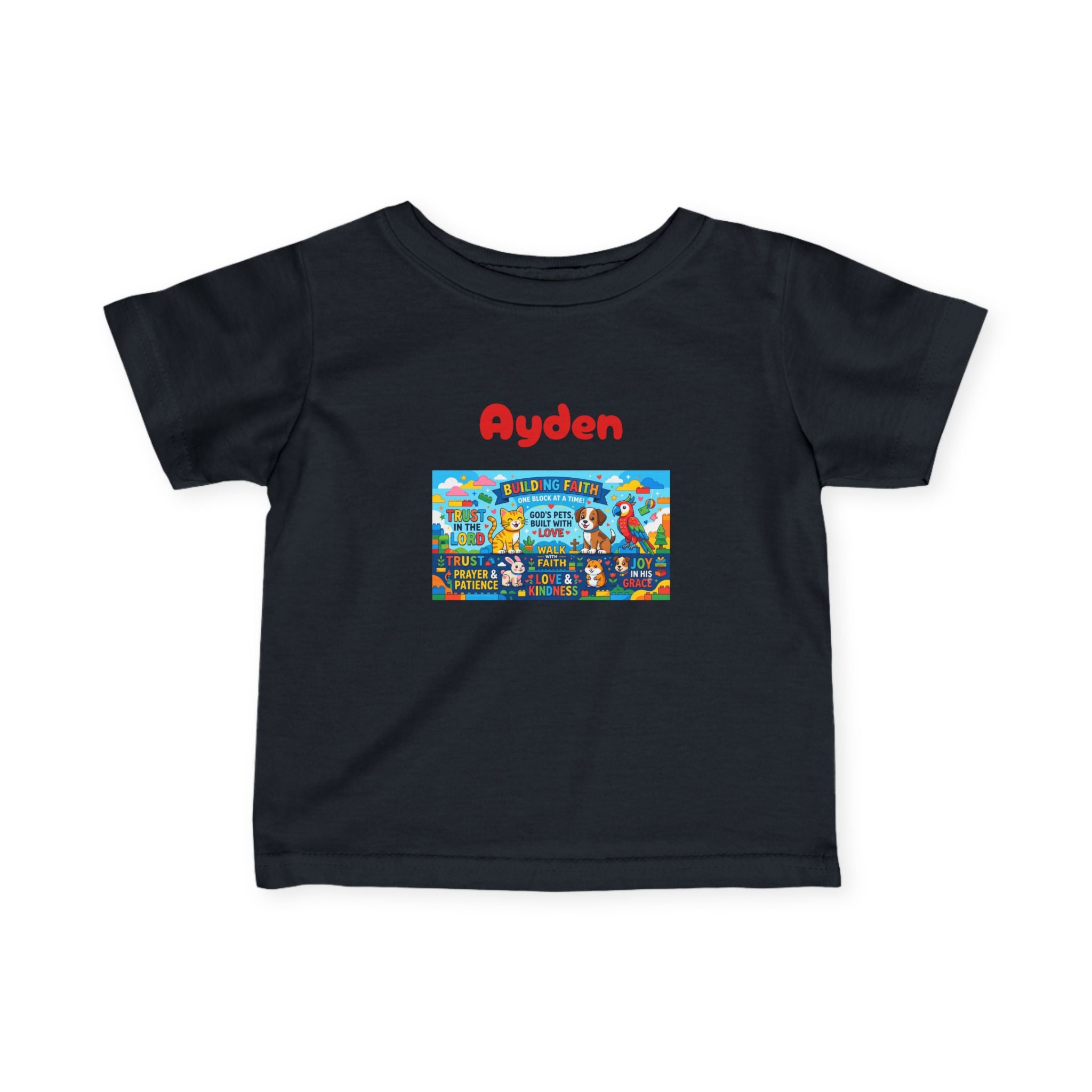 Infant Tee — Colorful Kids Lego City Adventure Graphic (Playful Street Scene) - Sizes 6-24mos